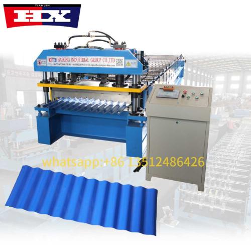 Corrugated roofing roll forming machine