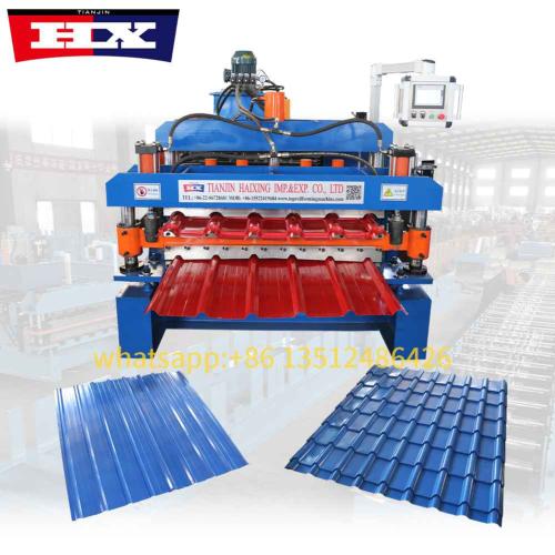 Roofing sheet metal rolling machine