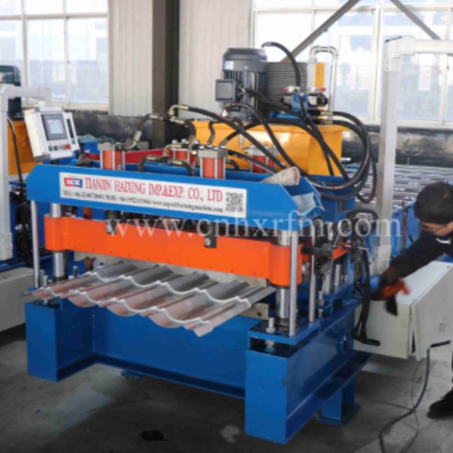 q tile roof sheet forming machine for metal roof sheet production