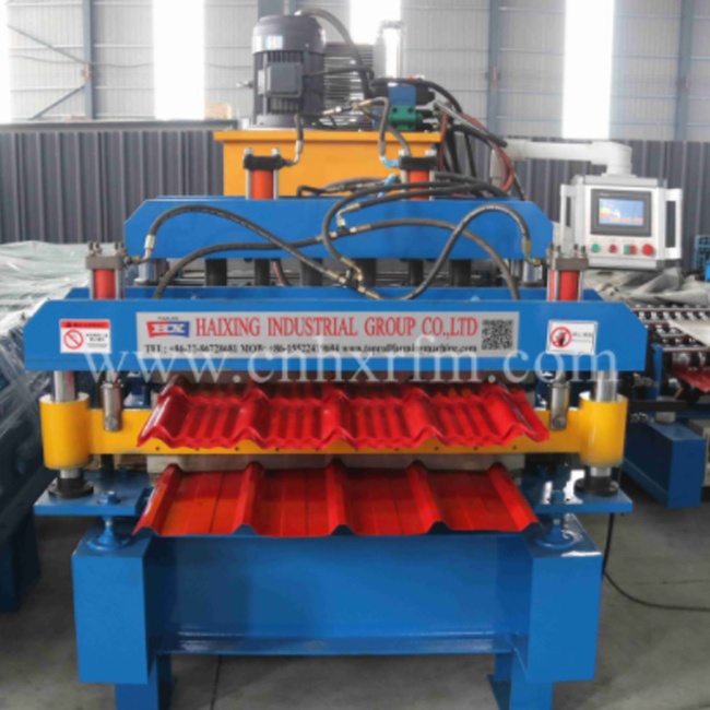 High Efficiency Glazed Trapezoidal Roof Roll Forming Machine for Metal Roofing Sheet Manufacturing