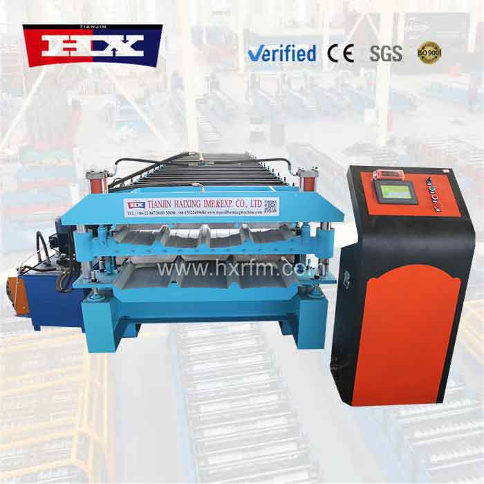 Conformadora de chapa de doble capa trapezoidal TR4 y TR5