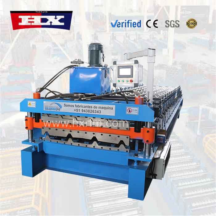 Maquina conformadora de chapa de doble capa trapezoidal TR4 y TR6