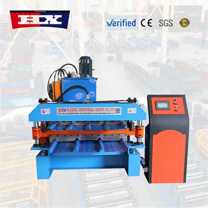 Maquina conformadora de doble chapas trapezoidal 1000