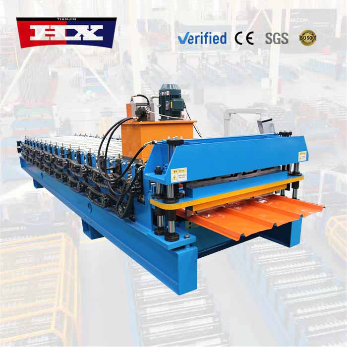 Maquina conformadora de doble chapa trapezoidal TR4 y TR5