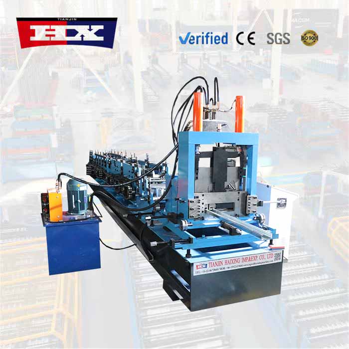 C profile roll forming machine