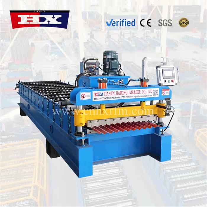 Corrugated sheet making machine