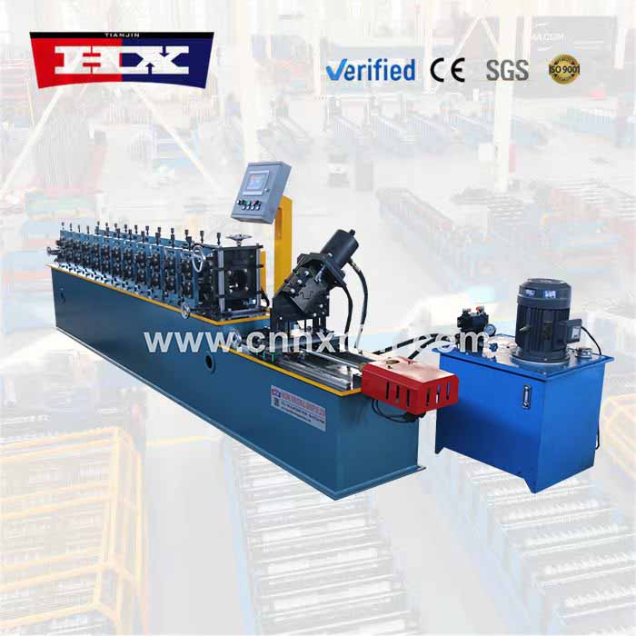 Omega roll forming machine