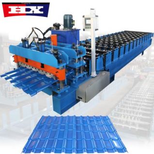 maquina para hacer zinc de teja continua curva 1075
