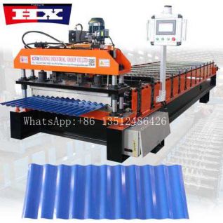 Maquina para fabricar calaminas de zinc acanalado