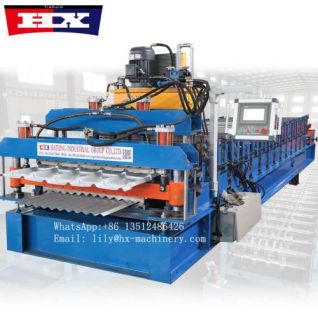 Maquina para hacer tejas metalicas de zinc acanalado y teja