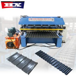Double layer trapezoidal ameco roofing roll forming machine 