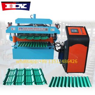 Double layer roof panel machine
