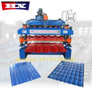 Roofing sheet metal rolling machine