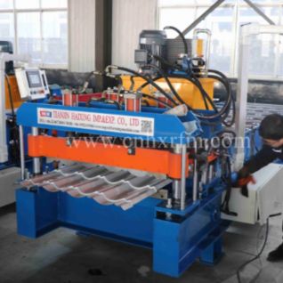 q tile roof sheet forming machine for metal roof sheet production