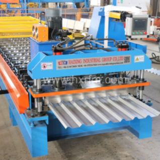 Industrial Aluminium Trapezoidal Roof Sheet Roller Machine for Customized Roofing Panel Production