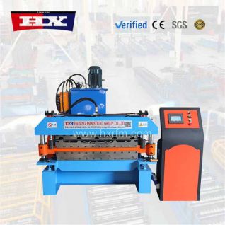 Maquina conformadora de chapa trapezoidal 1000 de doble capa
