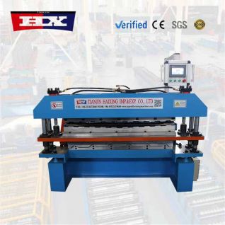 Maquina conformadora de chapas de doble capa trapezoidal C8 y C25