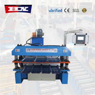 Maquina conformadora de chapas de doble capa trapezoidal TR4 y TR5