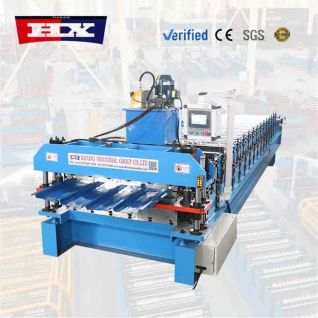 Maquina conformadora de chapa trapezoidal TR4 y TR5 de doble capa