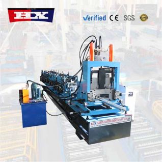 C profile roll forming machine
