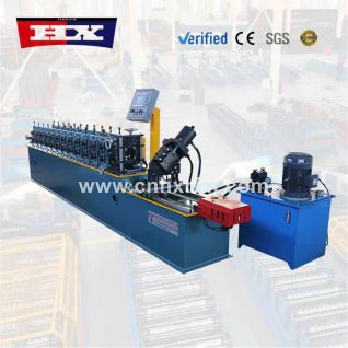 Omega roll forming machine